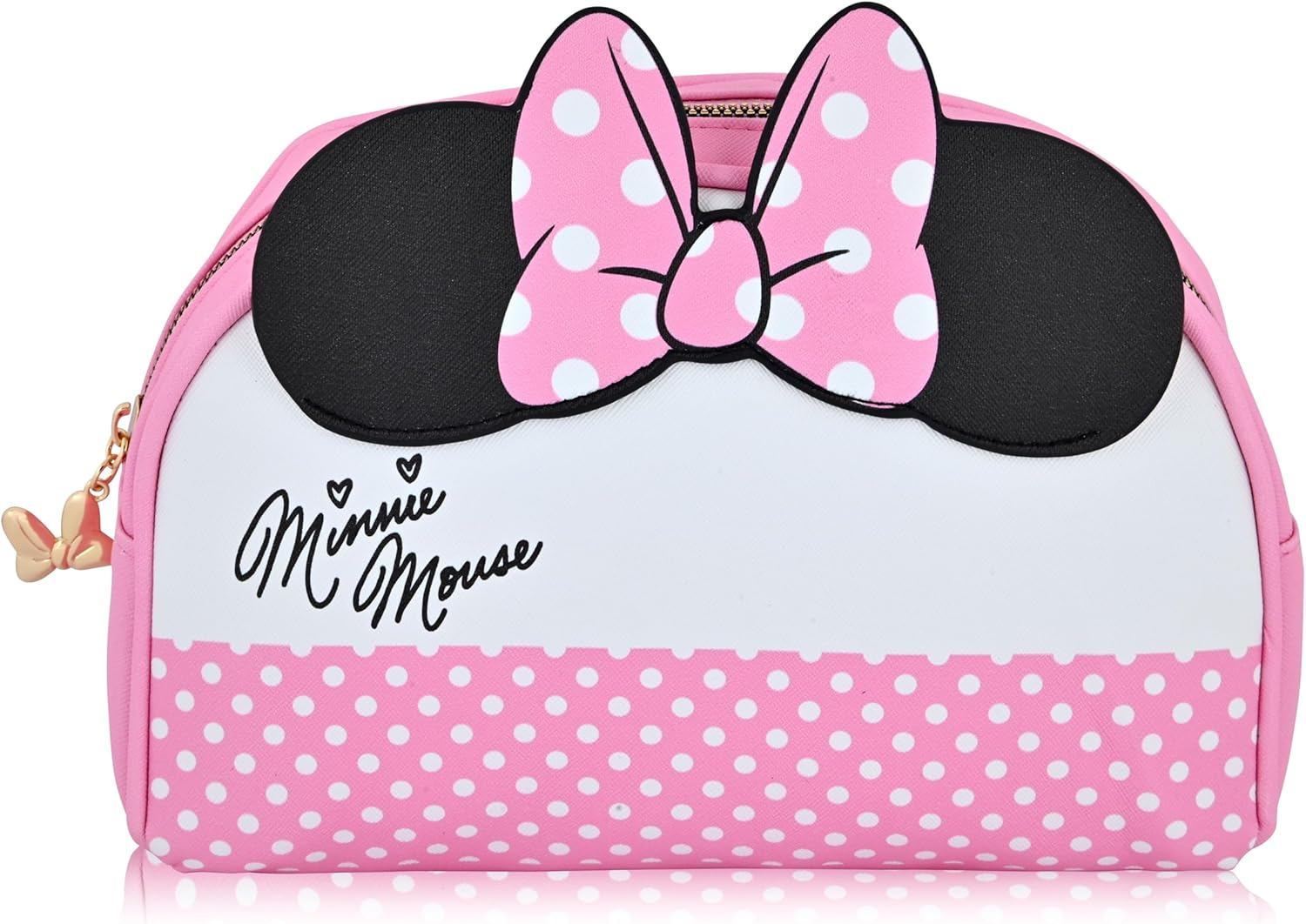 Disney Minnie Mouse Makeup Bag for Women | Minnie Mouse PU Leather Travel Toiletry Bag for Women | Make up Travel Bag Cosmetic Bag Makeup Pouch - Hello Kitty image number 5