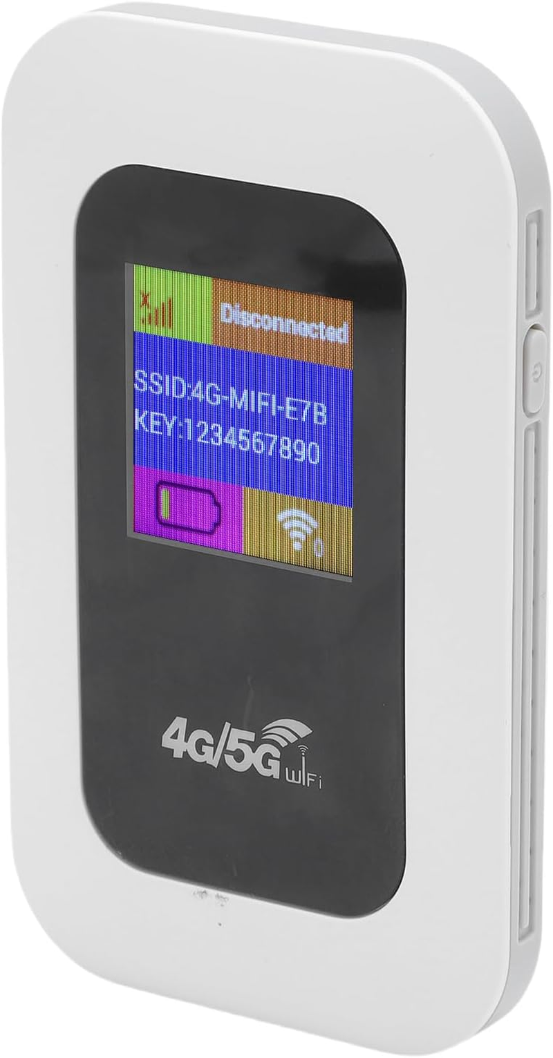 YUEHISY Portable Wifi Device with 4G and 5G SIM Card Slot, Supports LTE CAT4, up to 300Mbps, 10 Devices, 2100Mah Battery, Suitable for Home or Travel. Compact Design, Easy Setup, Enjoy image number 5