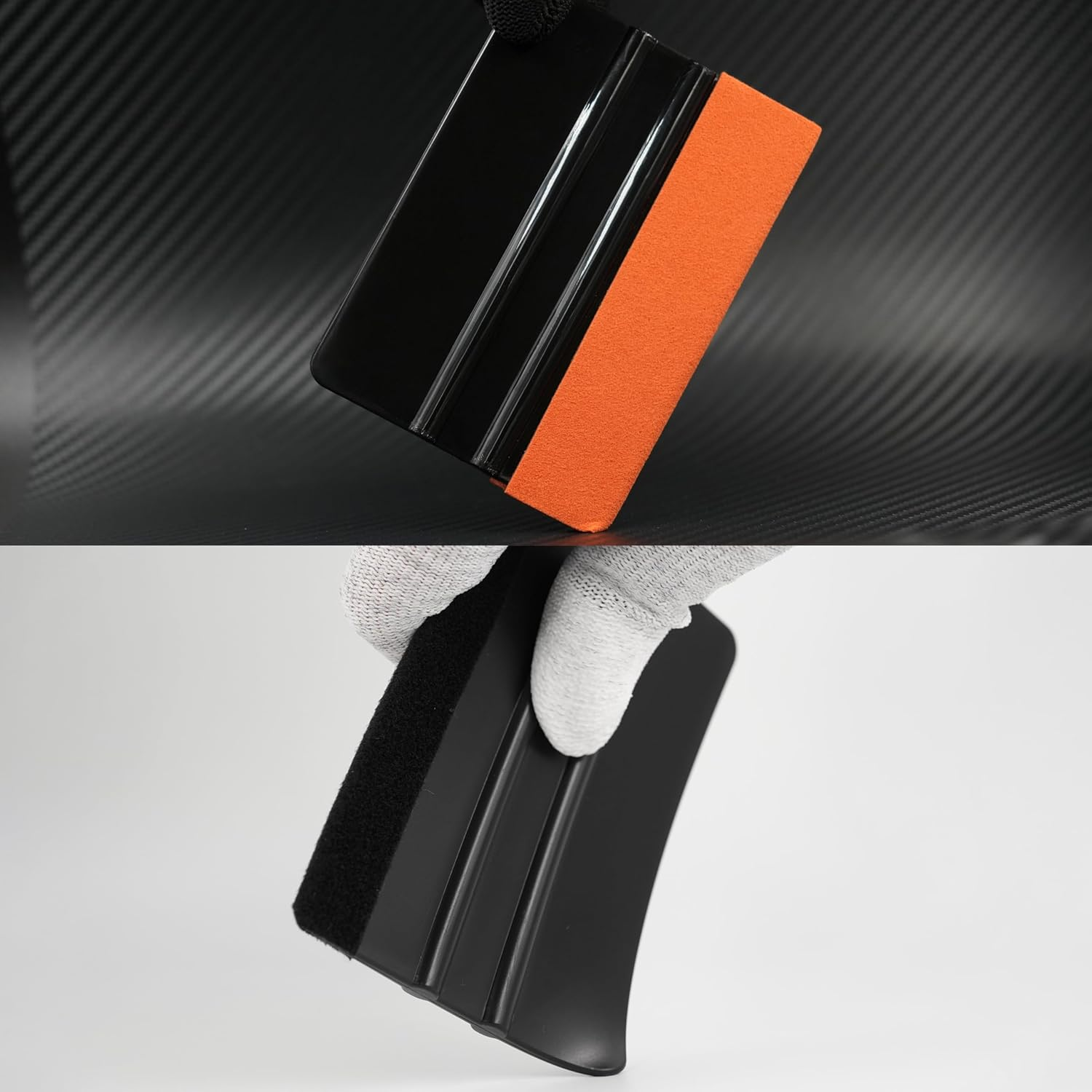 33 Pcs Car Vinyl Wrap Tool Kit, Window Tinting, Utility Knife, Edge Trimming Bar, Film Cutter, Suede Squeegee, Small Felt Squeegee, Scraper, Scratch-Free, Bubble Removal, Auto Detailing, Black