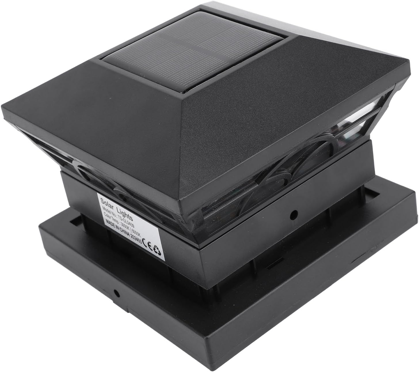 FUNFANG Garden Deck Patio Solar Post Cap Light, Super Long Life, High Brightness LED Beads, IP65 Waterproof for Fence image number 4