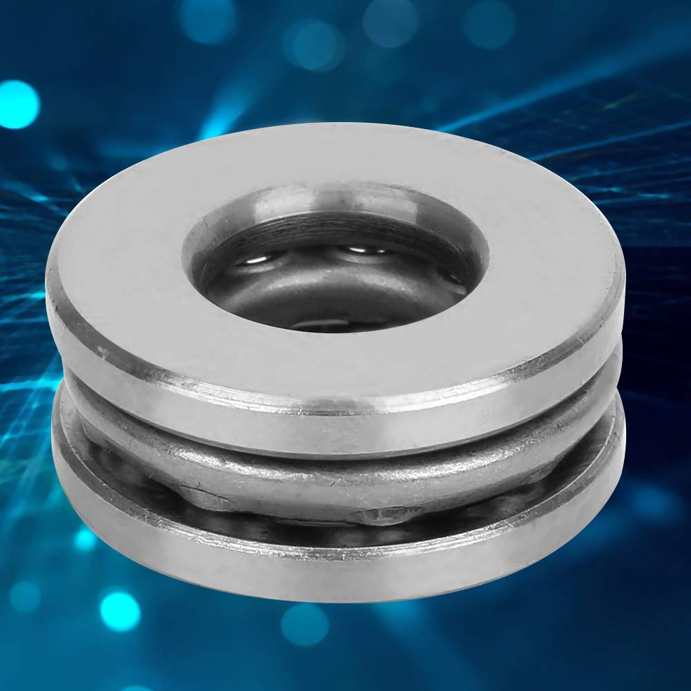 Jectse 5Pcs 51200 Bearing,Plane Axial Ball Thrust Bearing Set,Single Column,Precise Practical Industrial Hardware Accessory,Inner Diameter 10Mm Outer Diameter 26Mm image number 2