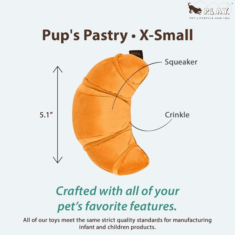P.L.A.Y Dog Toy_Plush Toy - Croissant_Xs image number 1