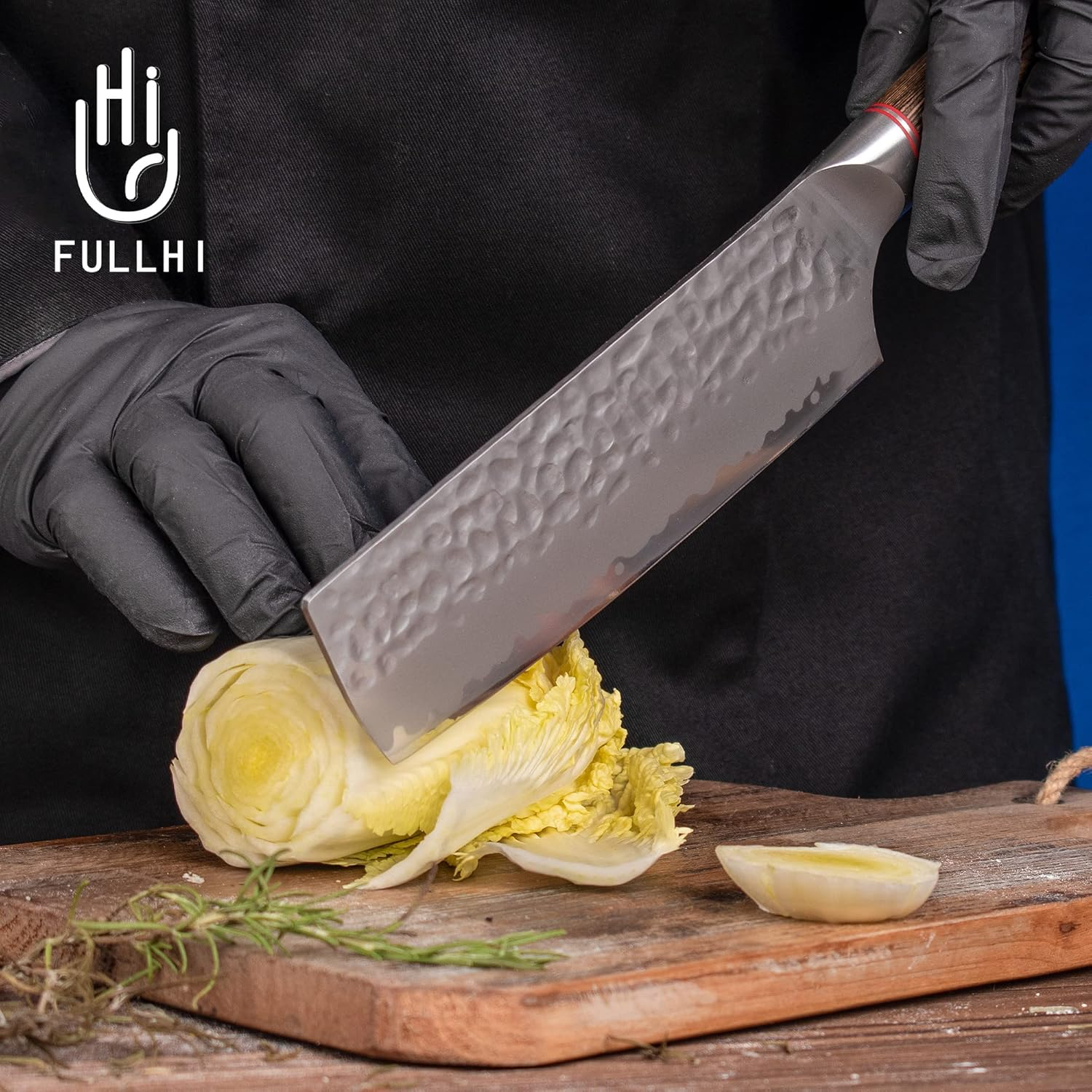 FULLHI Knife Set 13Pcs Japanese Knife Set, Premium Stainless Steel Kitchen Knife Set with Knife Roll Bag