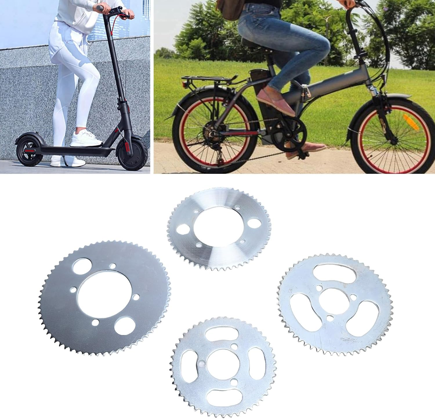 25H Rear Sprocket High Strength Steel 55T4 65T4 47T3 55T3 Sprocket Set for Go Kart Motorcycle ATV off Road Vehicles image number 2