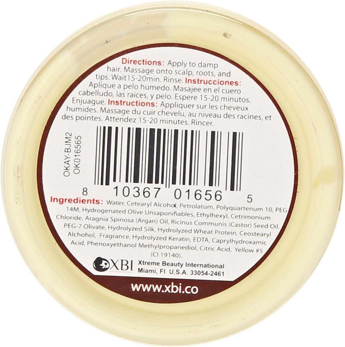 Okay Jamaican Castor Oil Hair Masque, Black, 2 Ounce