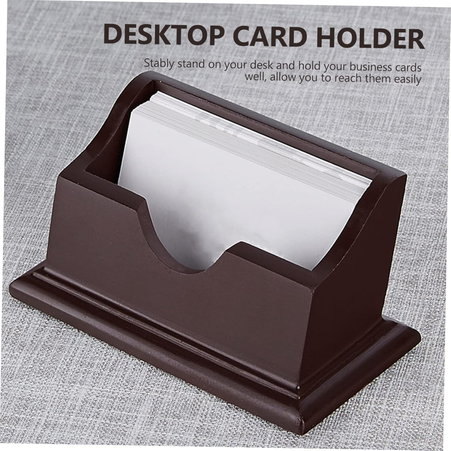 STOBOK 2Pcs Business Card Holder Multi-Grid Cards Storage Container Office Supply Desk Accessories image number 5