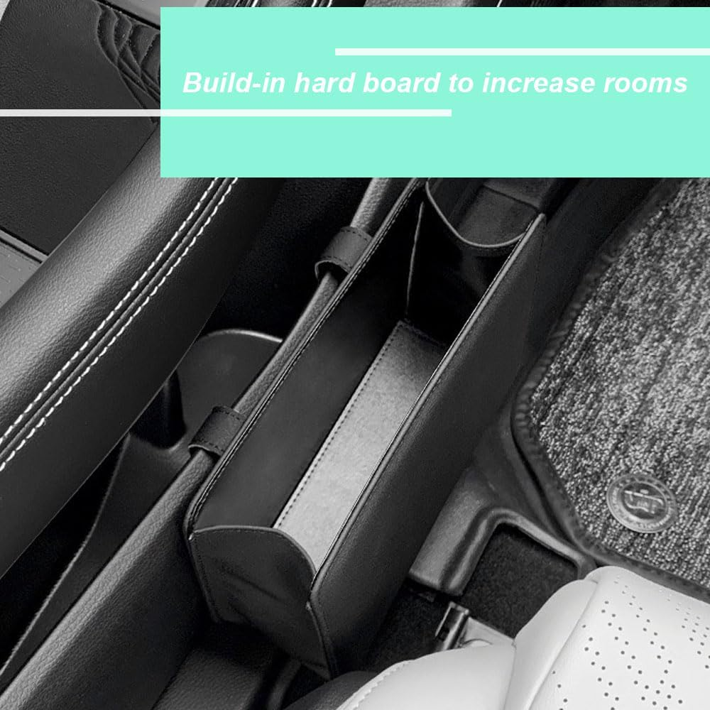 Car Hanging Trash Can for Car Door, Foldable Car Trash Can with 2 Roll Garbage Bags image number 2