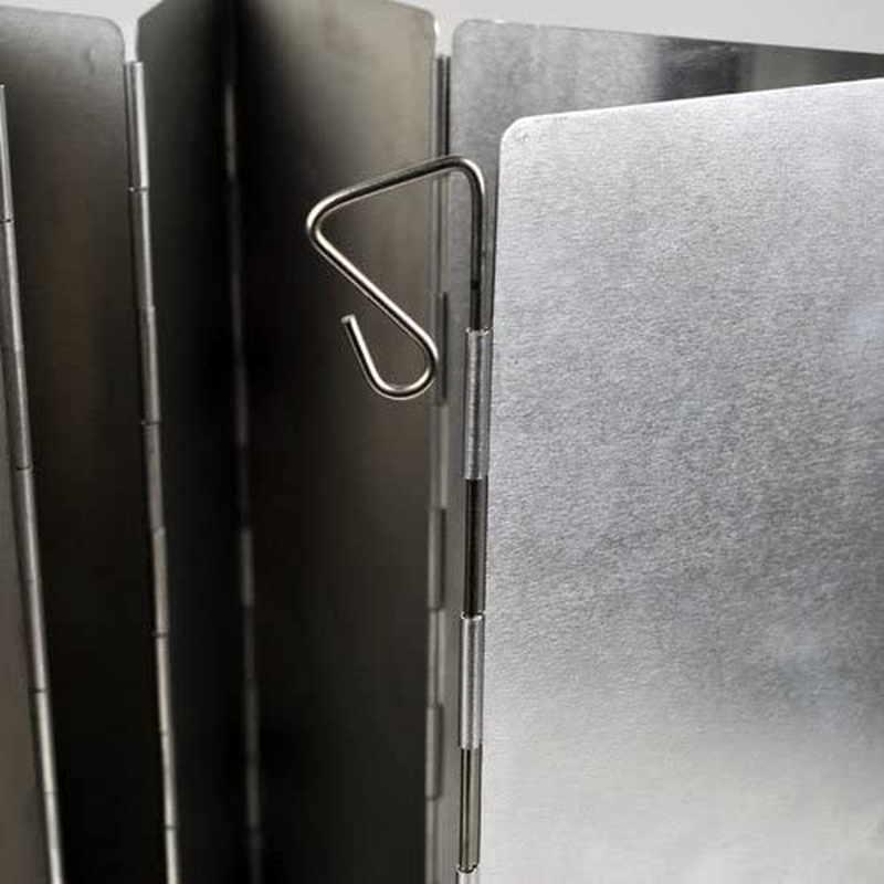 HIGHROCK 10 Plates Fold Foldable Outdoor Camping Cooker Stove Wind Shield Screen image number 3