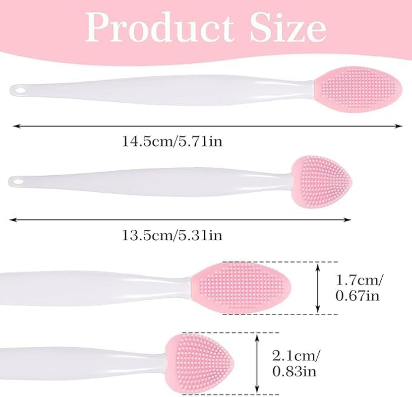 Ksngtixe 4Pcs Black Seed Soft Silicone Grooming Scraper - Double-Sided Cat Cleaning Tool for Chin Acne