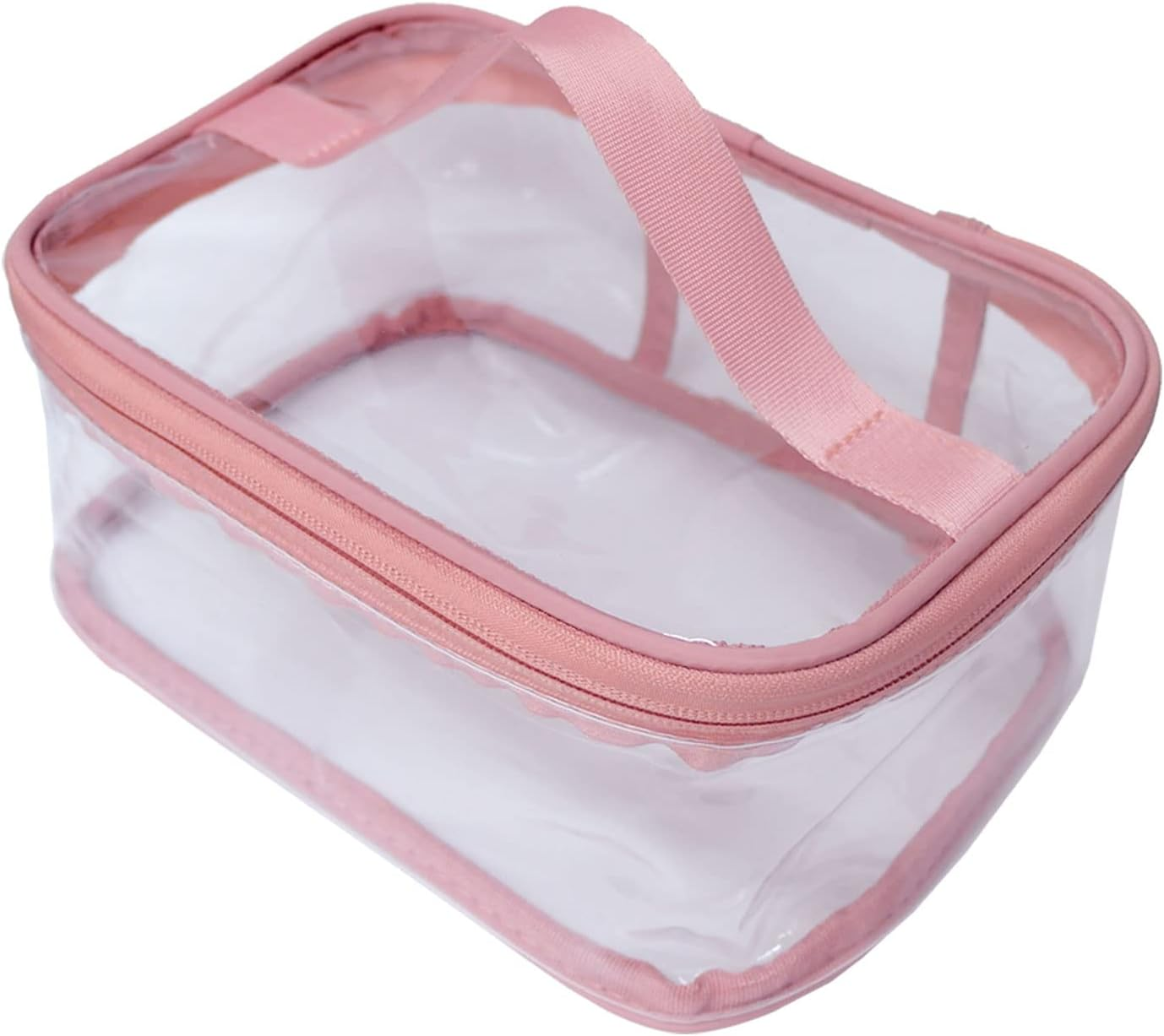 FIYUK Toiletry Bag Makeup Cosmetic Clear Bag Portable Waterproof Transparent Travel Large Storage - Green image number 6