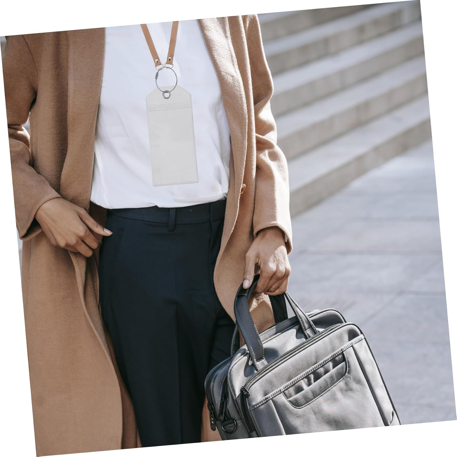 FUNNETOYU PVC Waterproof Luggage Tag Holders 5Pcs 19X9Cm Sturdy Plastic Id Badge Sleeves for Cruises and Travel Accessories image number 3