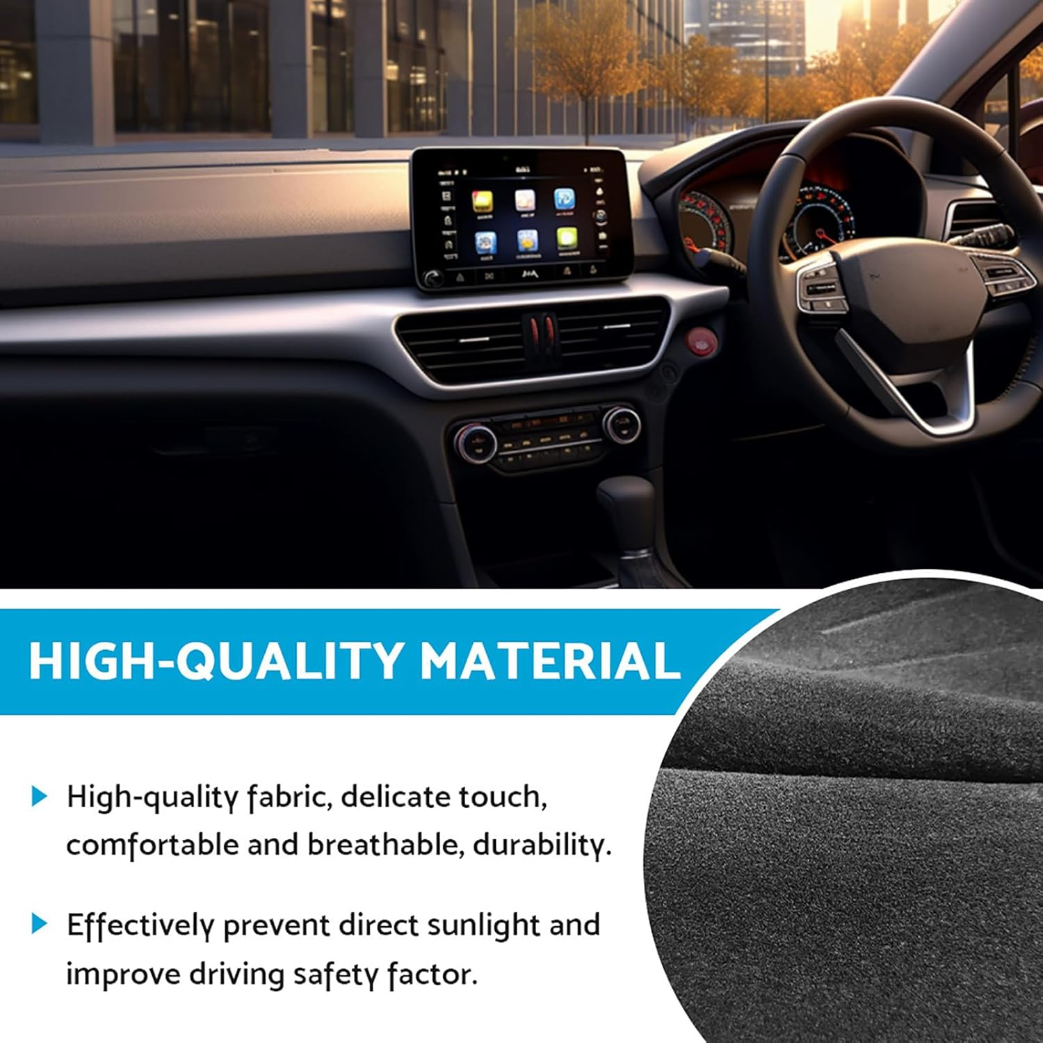 MAX COOL Non-Slip Dash Mat Suitable for Hyundai Tucson TL Active X Elite W/Speaker 2018-2021 image number 5