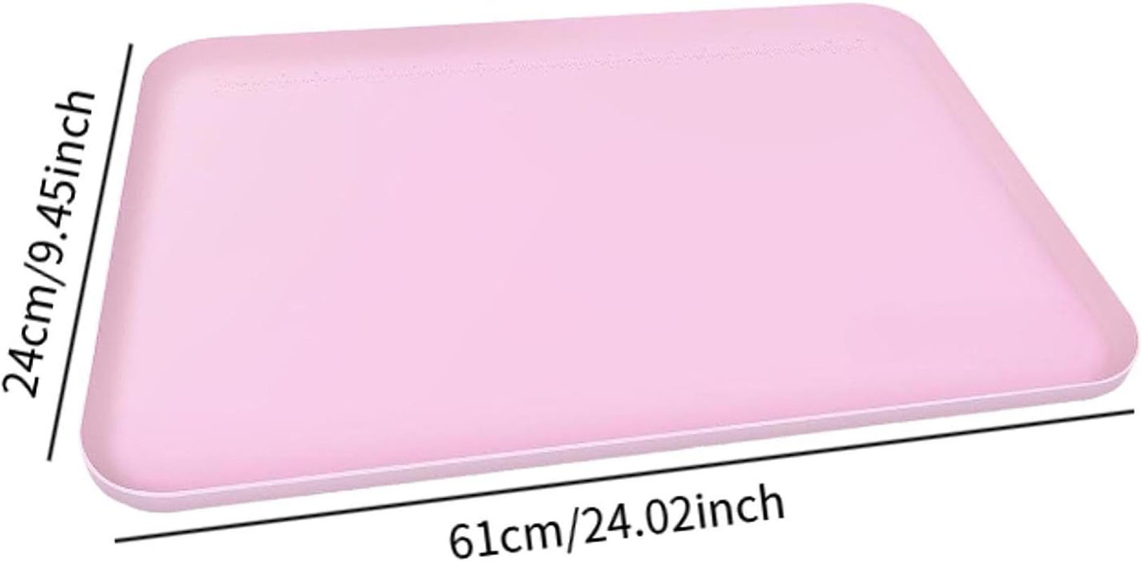 Silicone Painting Mat 24"X16" Easy to Clean Multipurpose Nonstick Silicone Craft Mat for Resin Paint Casting Crafts Jewelry, Pink image number 5