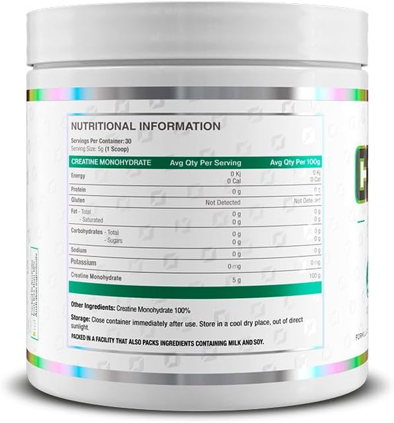 ONEST 150G (30 Servings) Micronized Creatine Monohydrate Powder &ndash; 5G per Serving Unflavoured Creatine Powder for Muscle Gain with Gluten-Free & Gmo-Free Formula for Post Workout for Men & Women