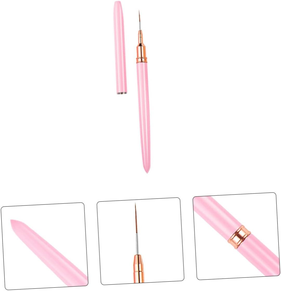 ADOCARN Nail Art Drawing Pen Flexible Brush for Nail Designs Manicure Accessory Absorption for Gel Polish Art image number 5