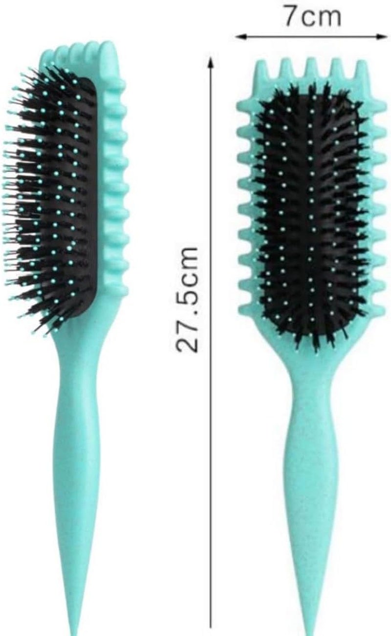 Curl Hair Brush, Curl Define Styling Brush, 2024 Bounce Curl Brush, Hair Brush for Detangling, Shaping & Defining Curls (Green) image number 3