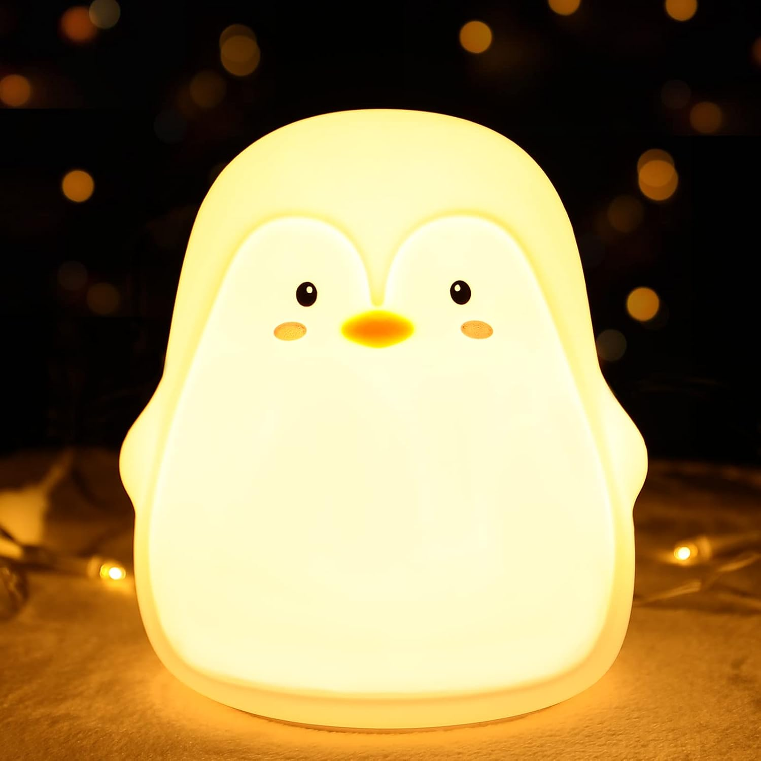 LOVERUIS Kids Night Light 7 Colors Kawaii Deco Night Lamp (Whale) image number 4