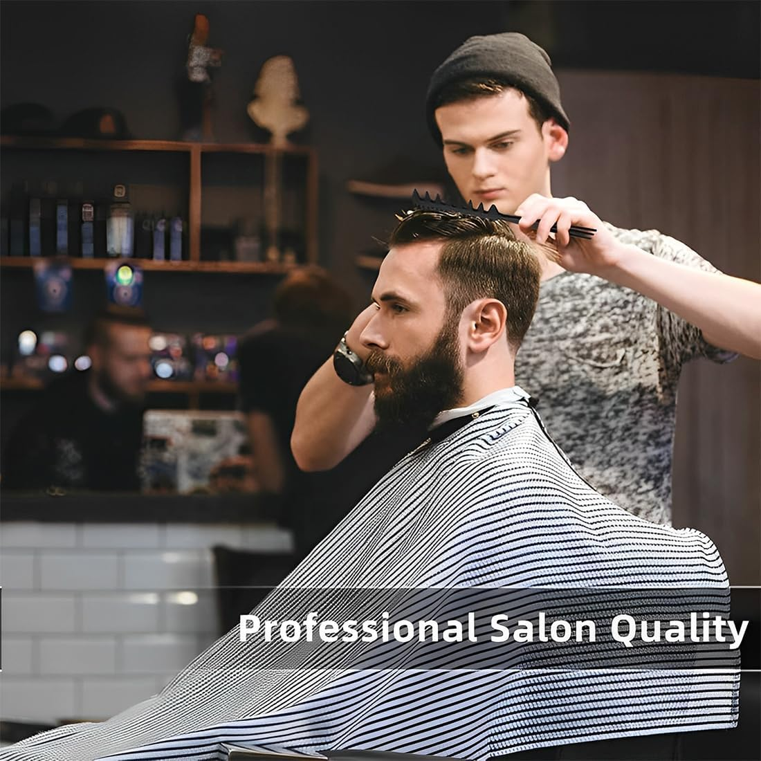 Wide Comb, 3 Pieces Professional Hairdressing Comb, Wide Tooth Comb Kit, Comb for Afro Hair, Antistatic Retro Wide Tooth Comb Hair Comb Styling Hair Combs for Curly Wet Long Hair, Black