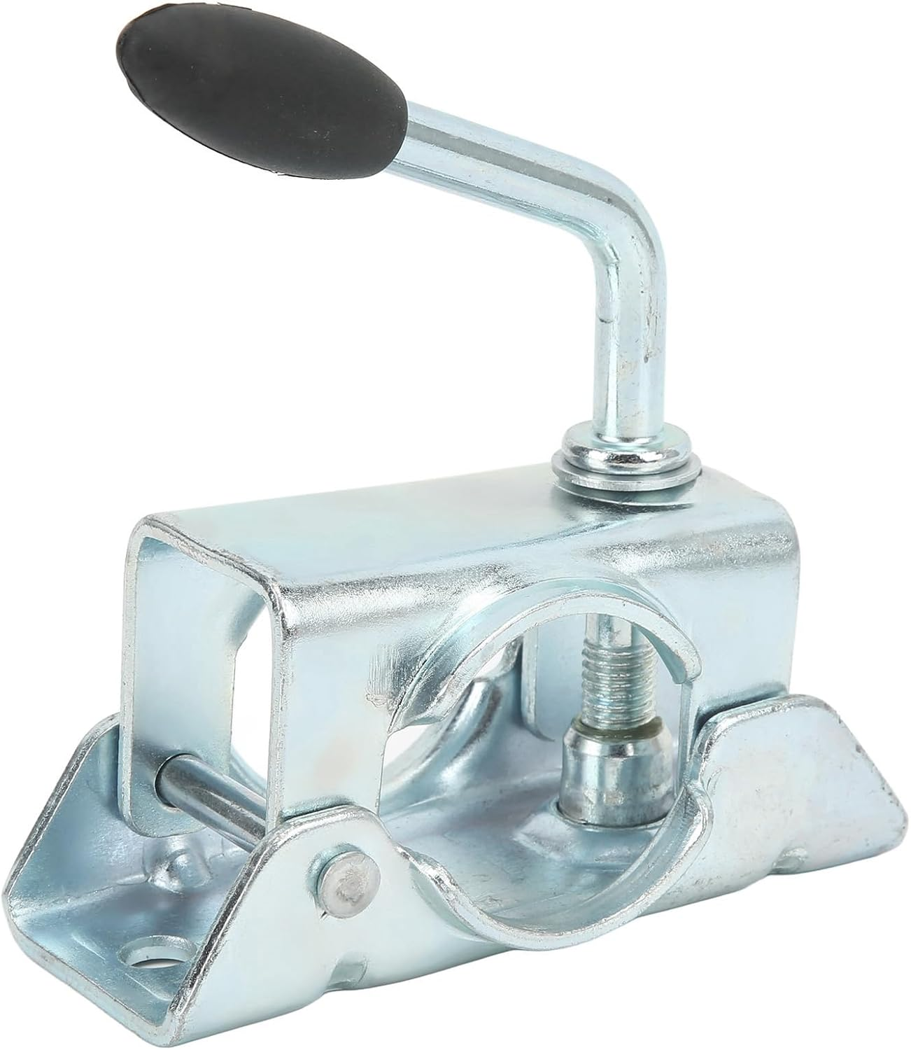 Split Fixing Bracket with Clamp, Practical 48Mm/1.89In Heavy Duty Rustproof Professional Wheel Holder for Camper Trailer image number 4