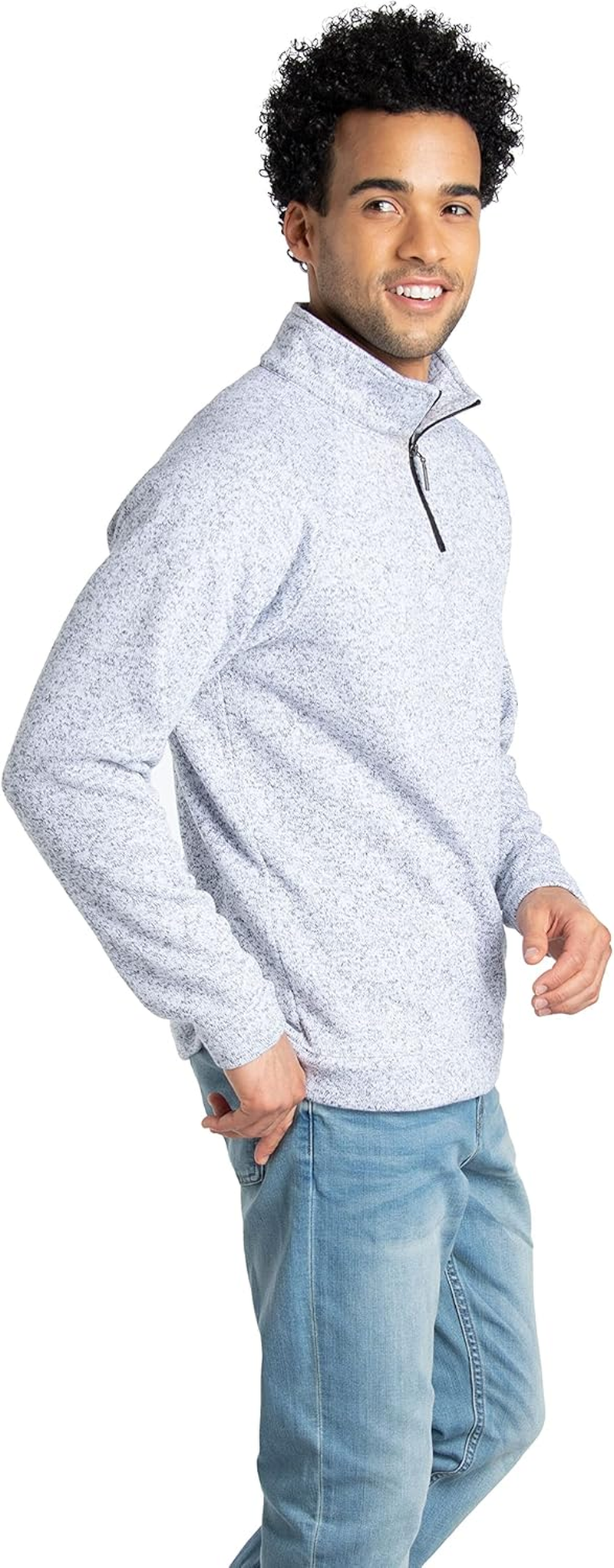 Fruit of the Loom Men'S Sweater Fleece Quarter Zip