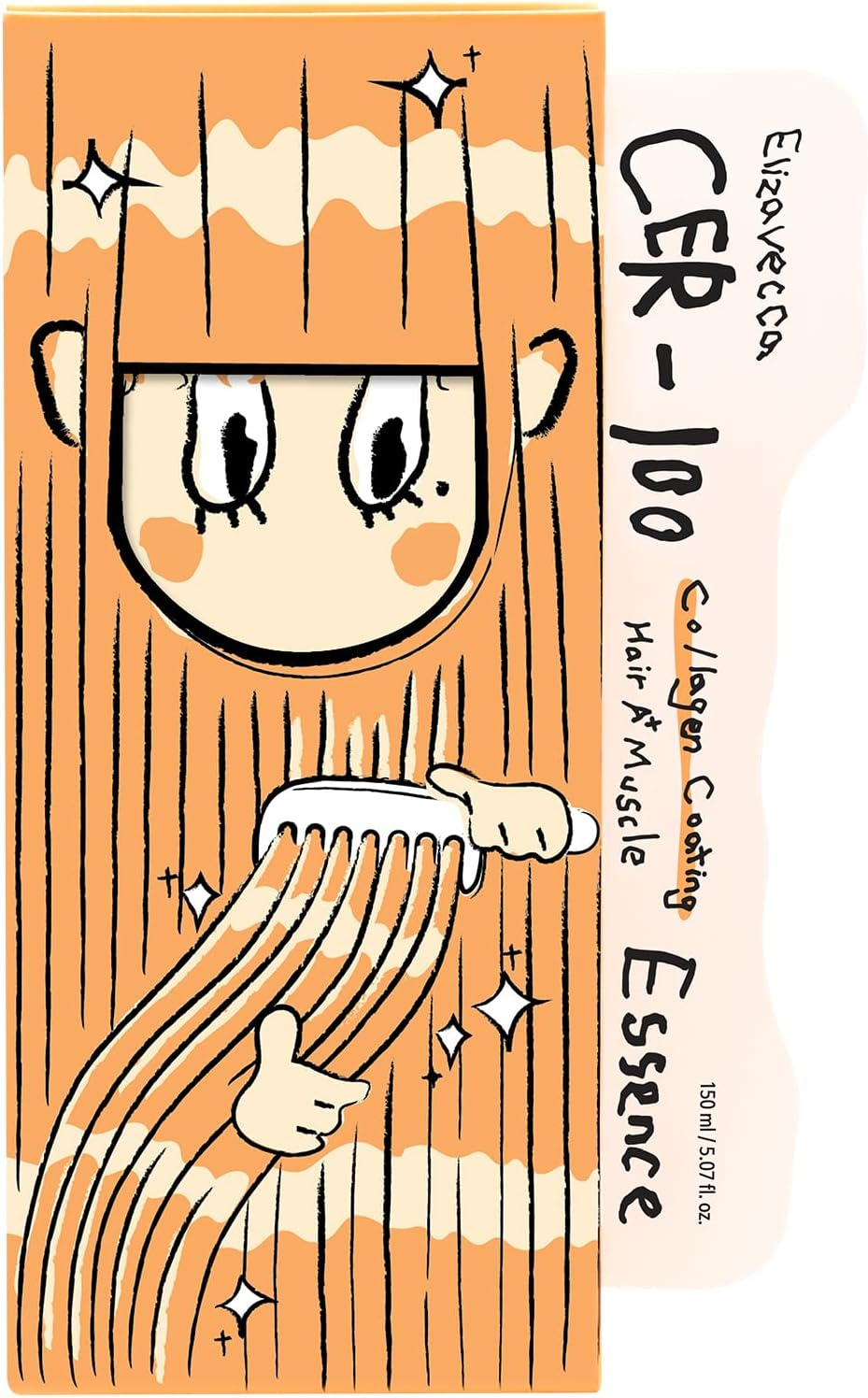 Elizavecca CER-100 Collagen Coating Hair Muscle Essence 150Ml/5.07 Fl.Oz. - Leave-In Treatment Oil for Dry & Natural Hair | K-Beauty image number 4