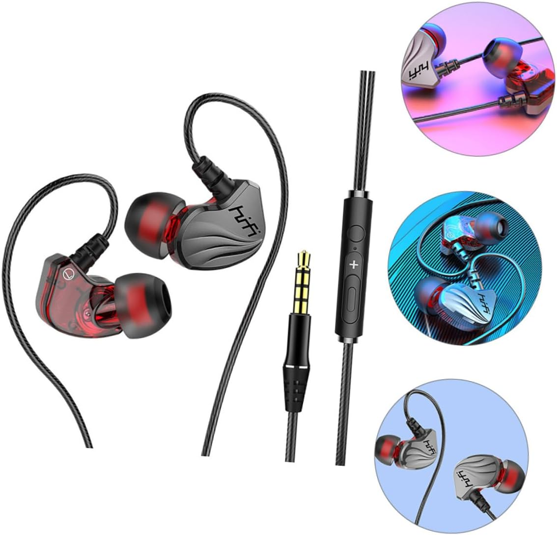 OKUMEYR 3.5Mm Plug In-Ear Headphones Wired Earphones for Phone and Tablet Universal Heavy Bass In-Ear Headset Gunmetal Color Compatible Mobile Devices image number 5
