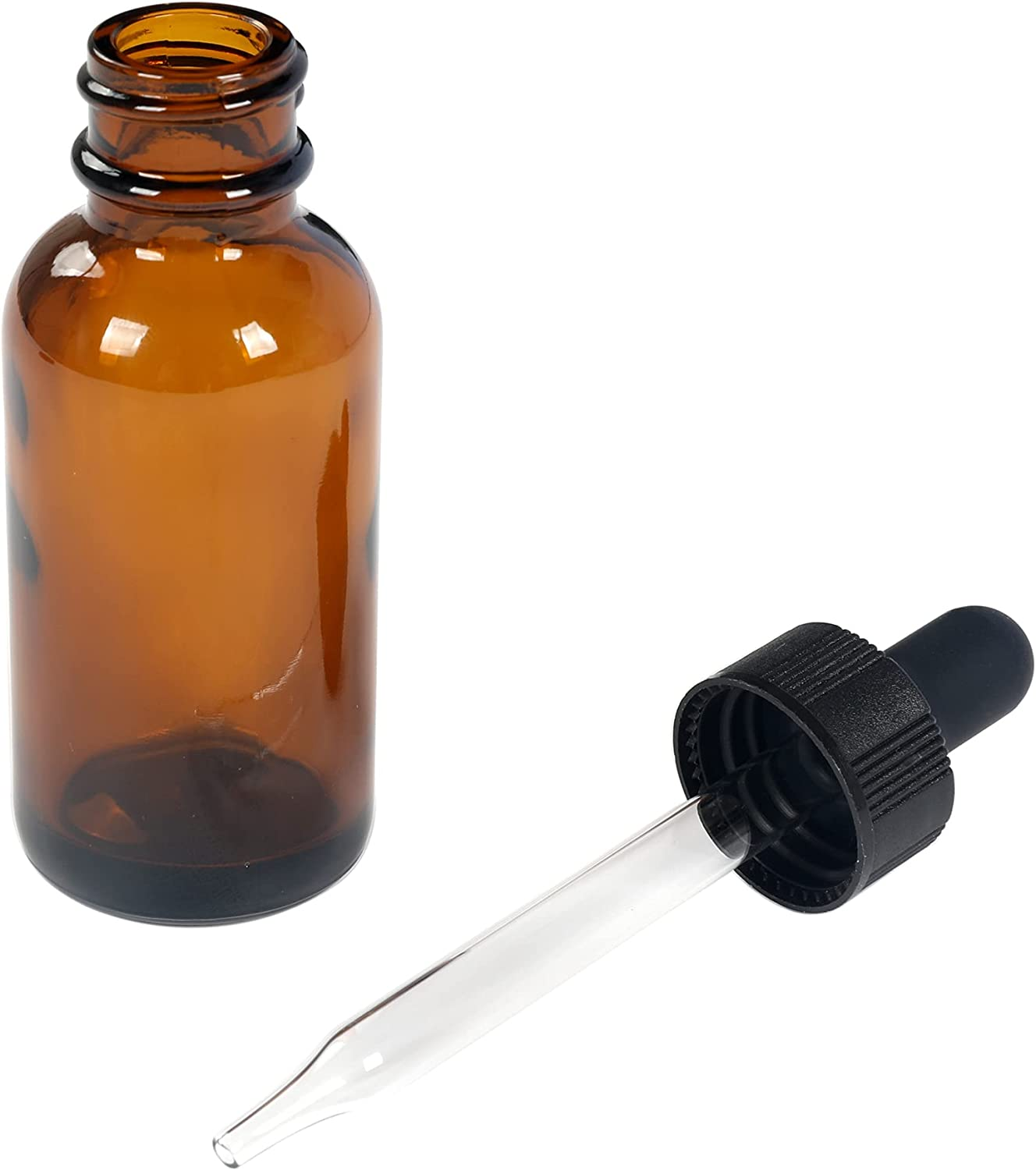 Magic Season Boston round Glass Bottles (Amber / 30 Ml with Droppers / 6 Pcs) image number 4