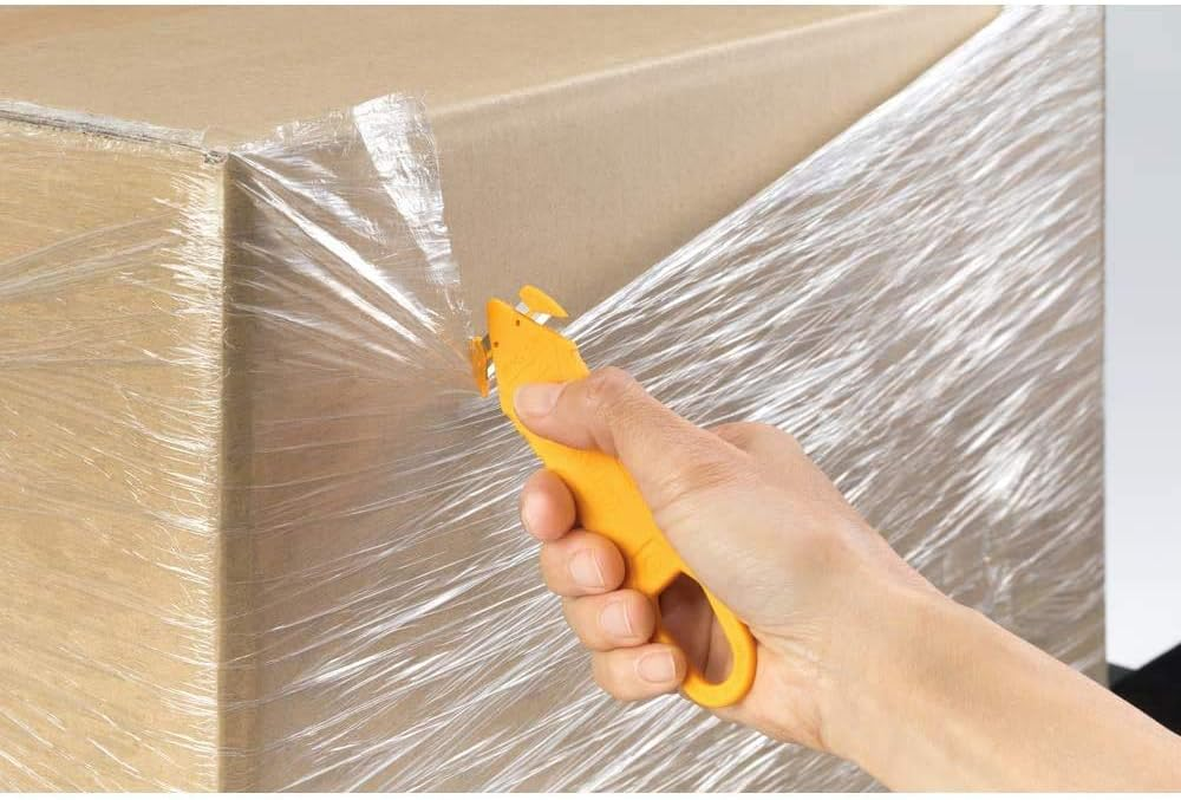 OLFA 238BBL-10P Unpacking Cutter, Caicone, Set of 10, Blue, Stainless Steel Blade, Single Use Type