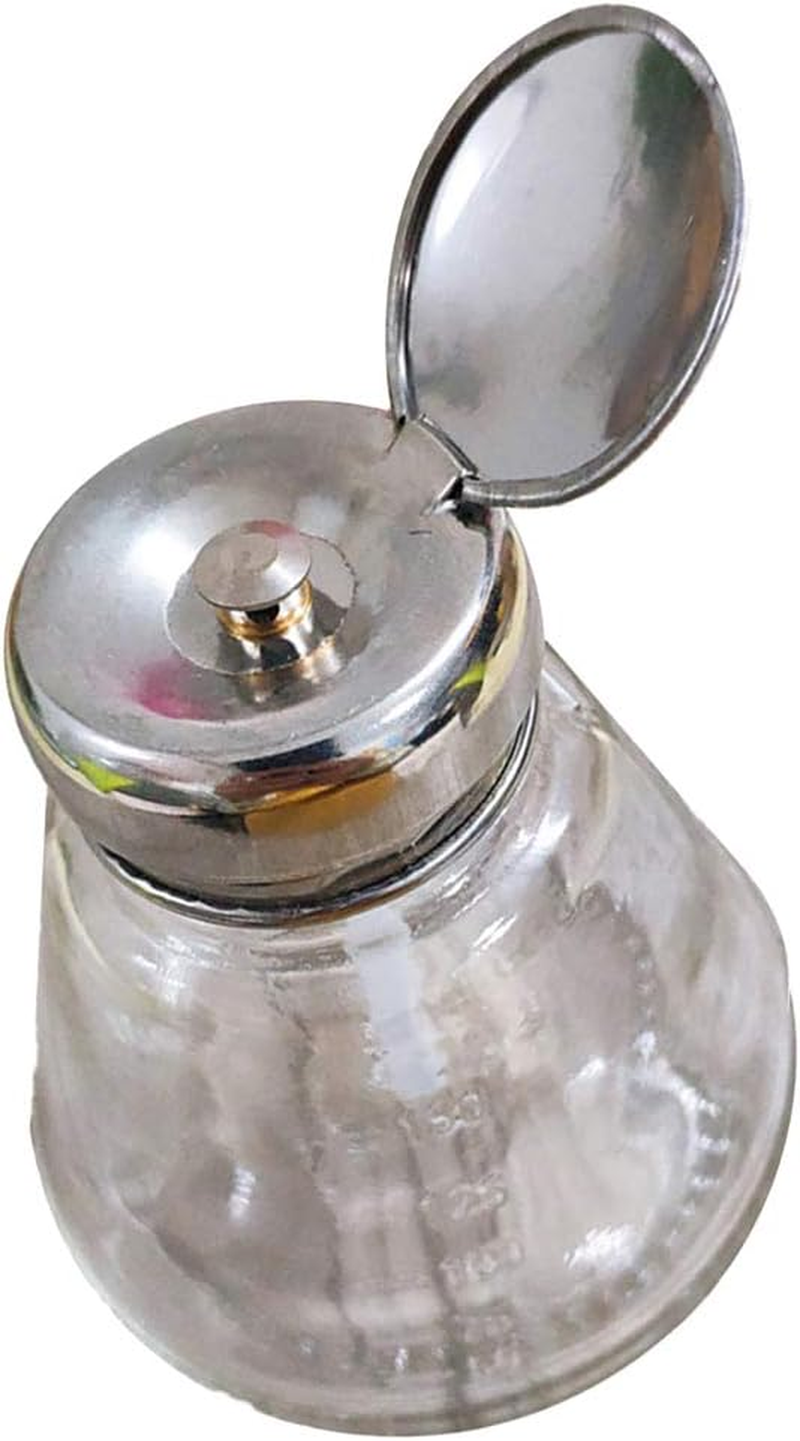 Anti-Rust Steel Push down Empty Lockable Pump Dispenser Bottle for Nail Polish and Makeup Remover, 150Ml