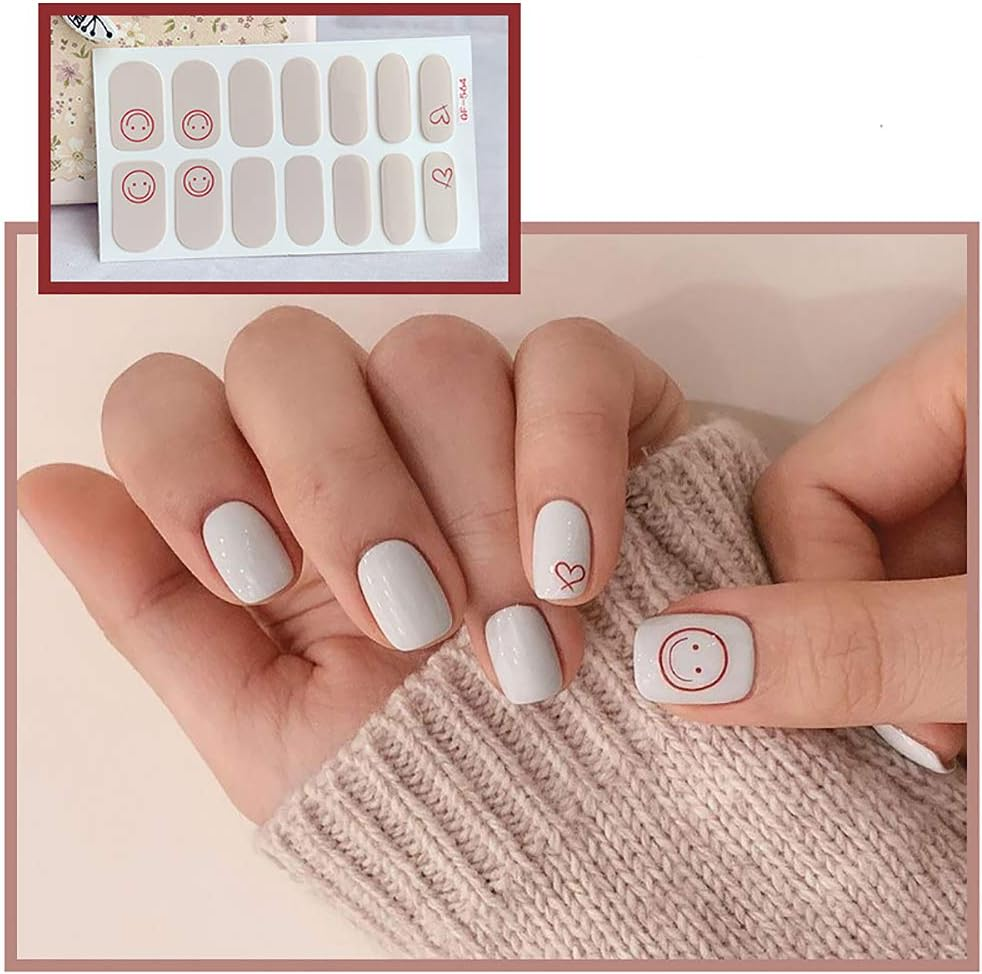 6 Sheets Cartoon Nail Art Stickers Bear Little Monster Frosted Nail Decals Beauty Accessories for Fingers image number 3