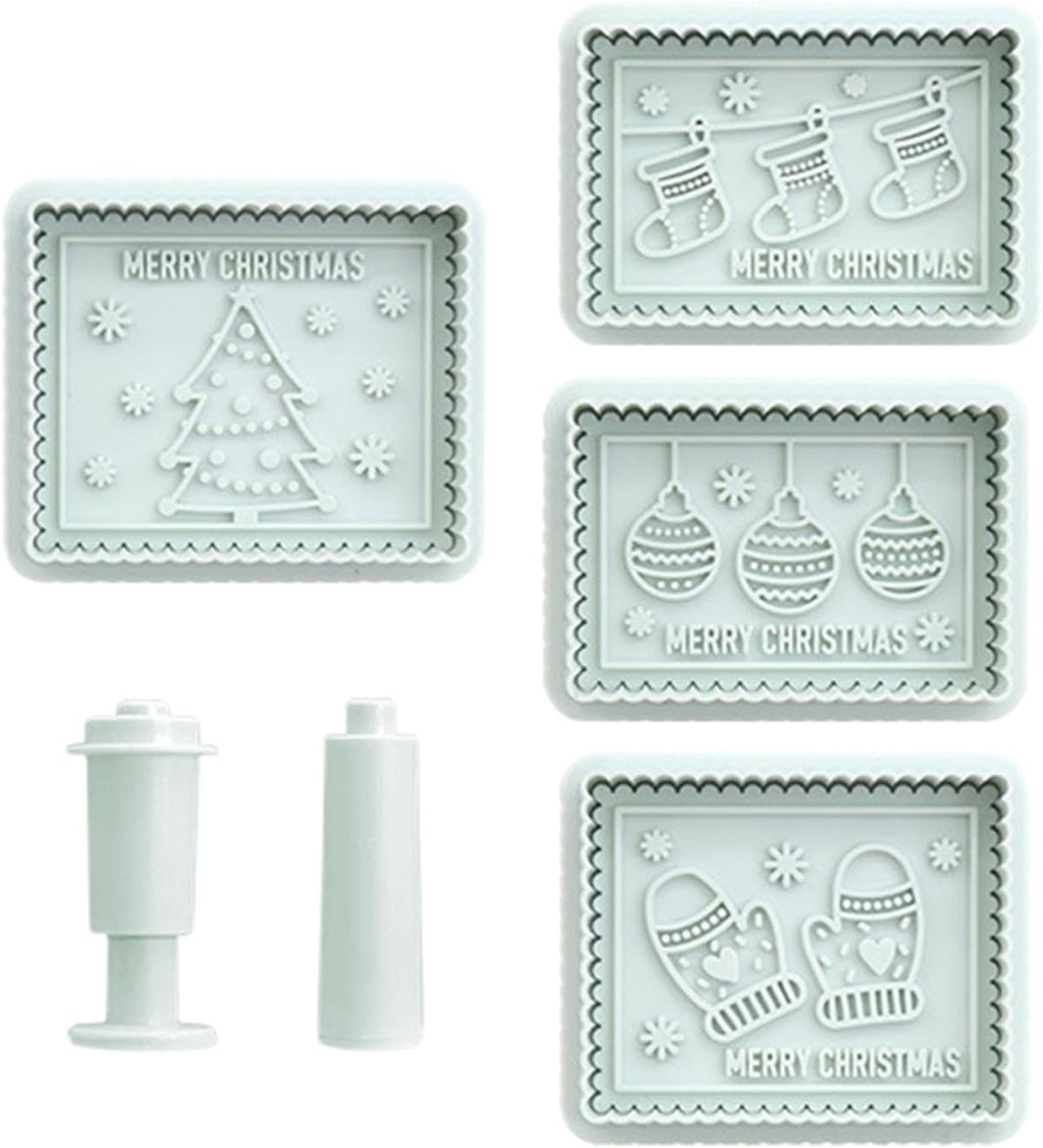 Christmas Cookie Molds, Chocolate Moulds, Christmas Cookie Mold Jam Chocolate Sandwich Cookie Mold for Baking Tool image number 1
