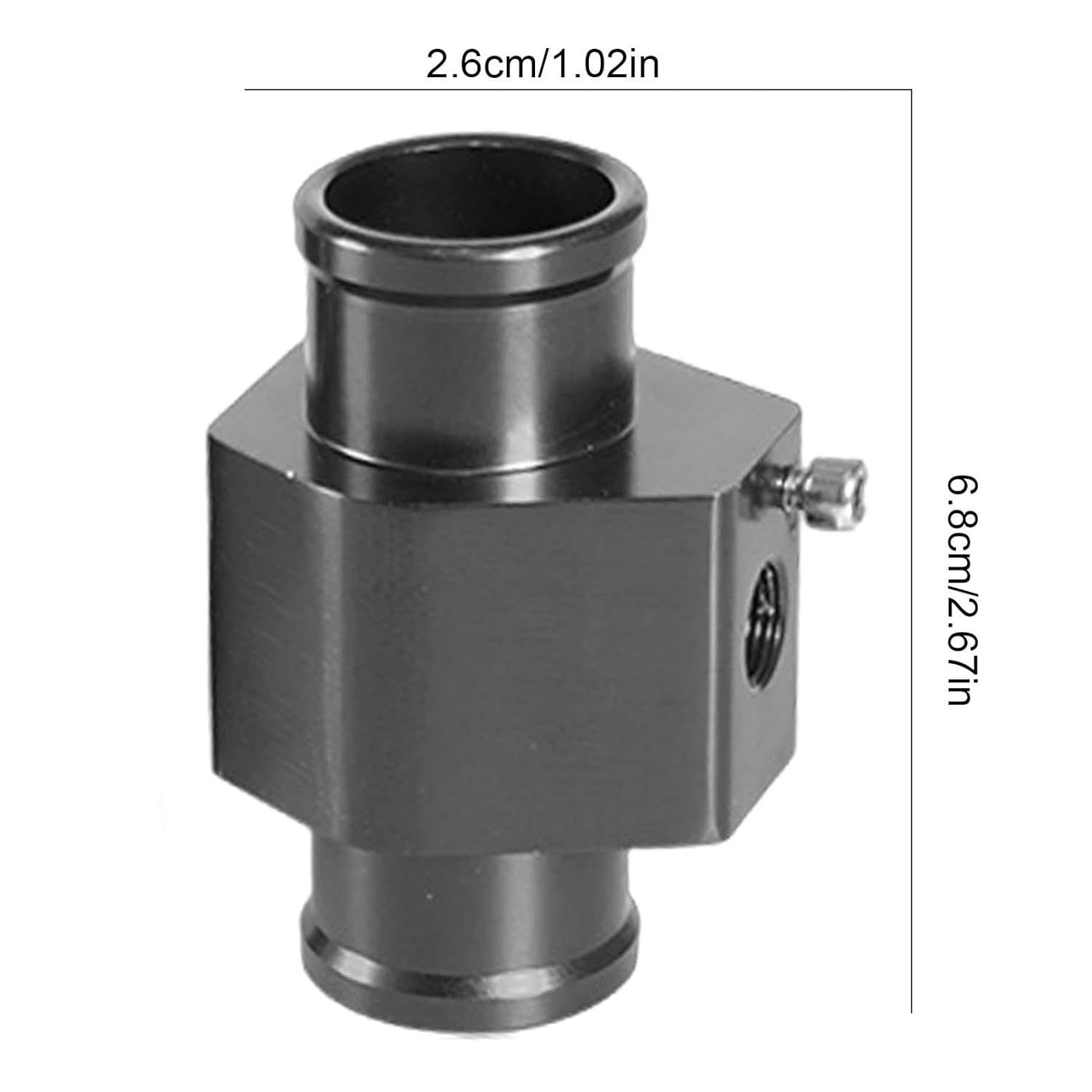 Joint Pipe Gauge, Water Temp Joint Water Sender Adapter Thermostat Sensor, Water Coolant Temperature Gauge Joint Pipe Adaptor for Vehicle image number 1