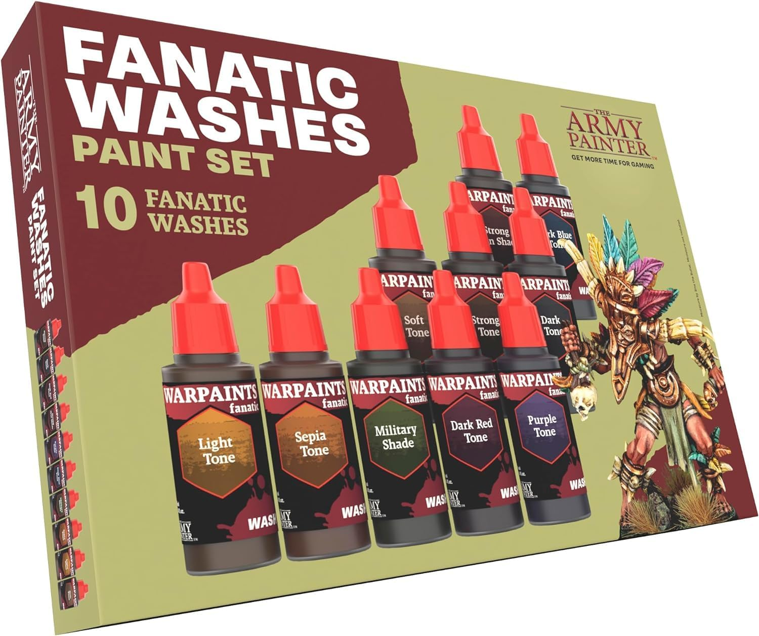 The Army Painter Warpaints Fanatic Acrylic Washes Paint Set, Multicolor, 18 Ml (Pack of 10) image number 4