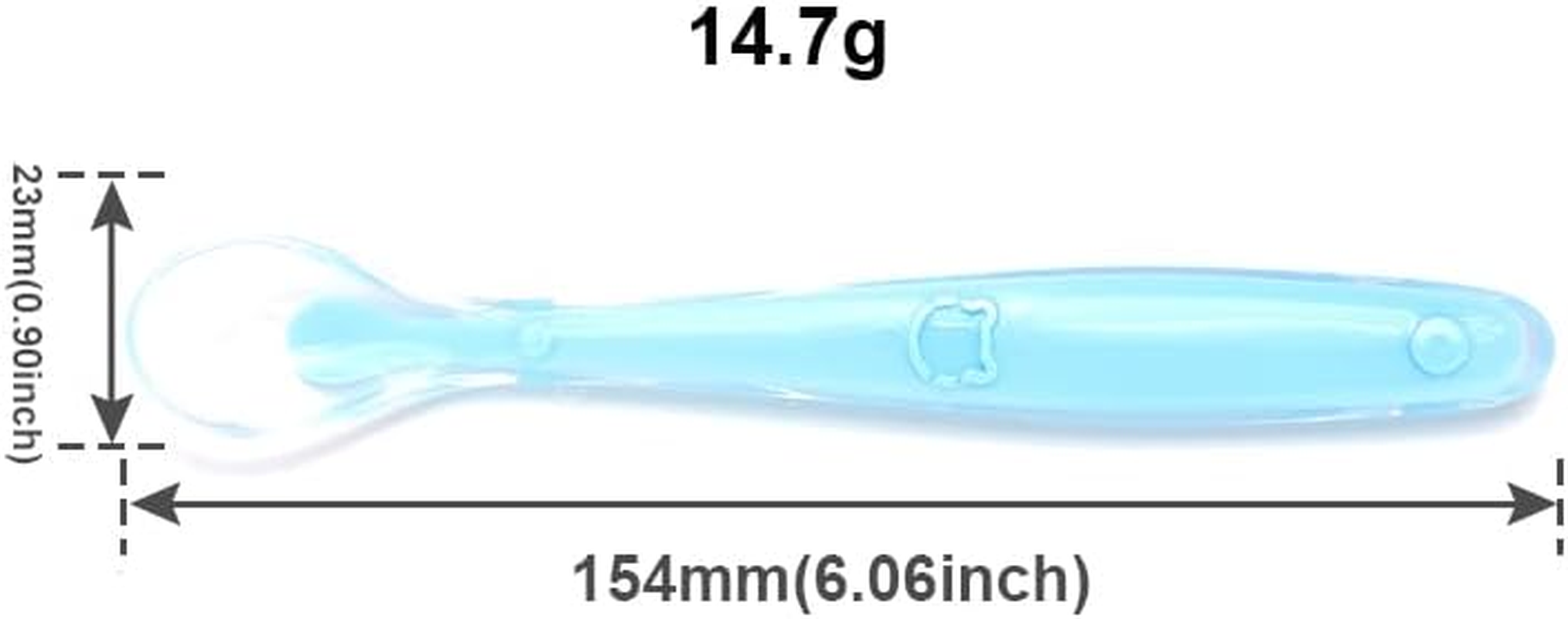 Premium - BPA Free Baby Silicone Spoons Set of 6 - Flexible and Safe Feeding Spoons for Kids - Infant and Toddler Feeding Essentials image number 1