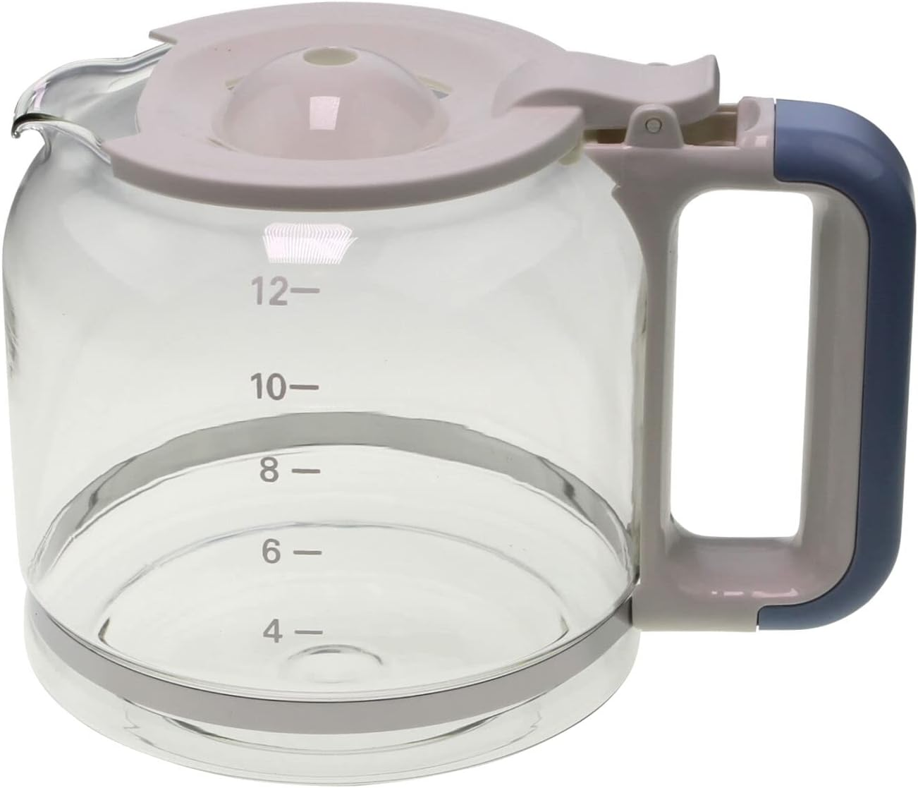 Glass Jug Compatible With/Replacement Part for Ariete AT4066009000 1342 Coffee Machine Vintage Blue