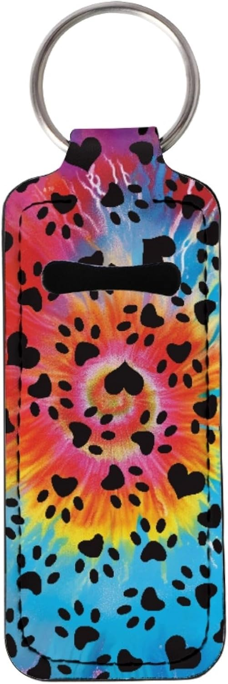 CLOHOMIN Chapstick Holder Keychain Chapstick Lipstick Holder Key Chain 3.7 X 1.5 Inch Lip Balm Holder for Women Girls