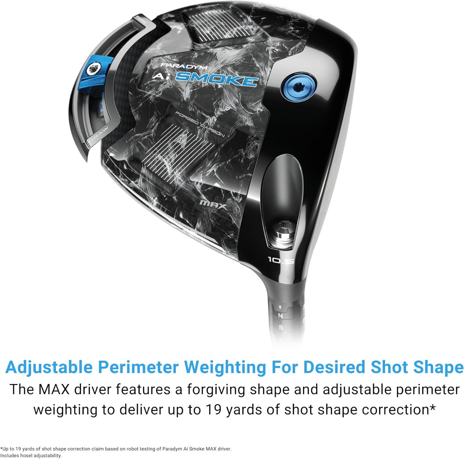 Callaway Golf Paradym AI Smoke Max Driver (Right Hand, 10.5 Degree, Regular) image number 6