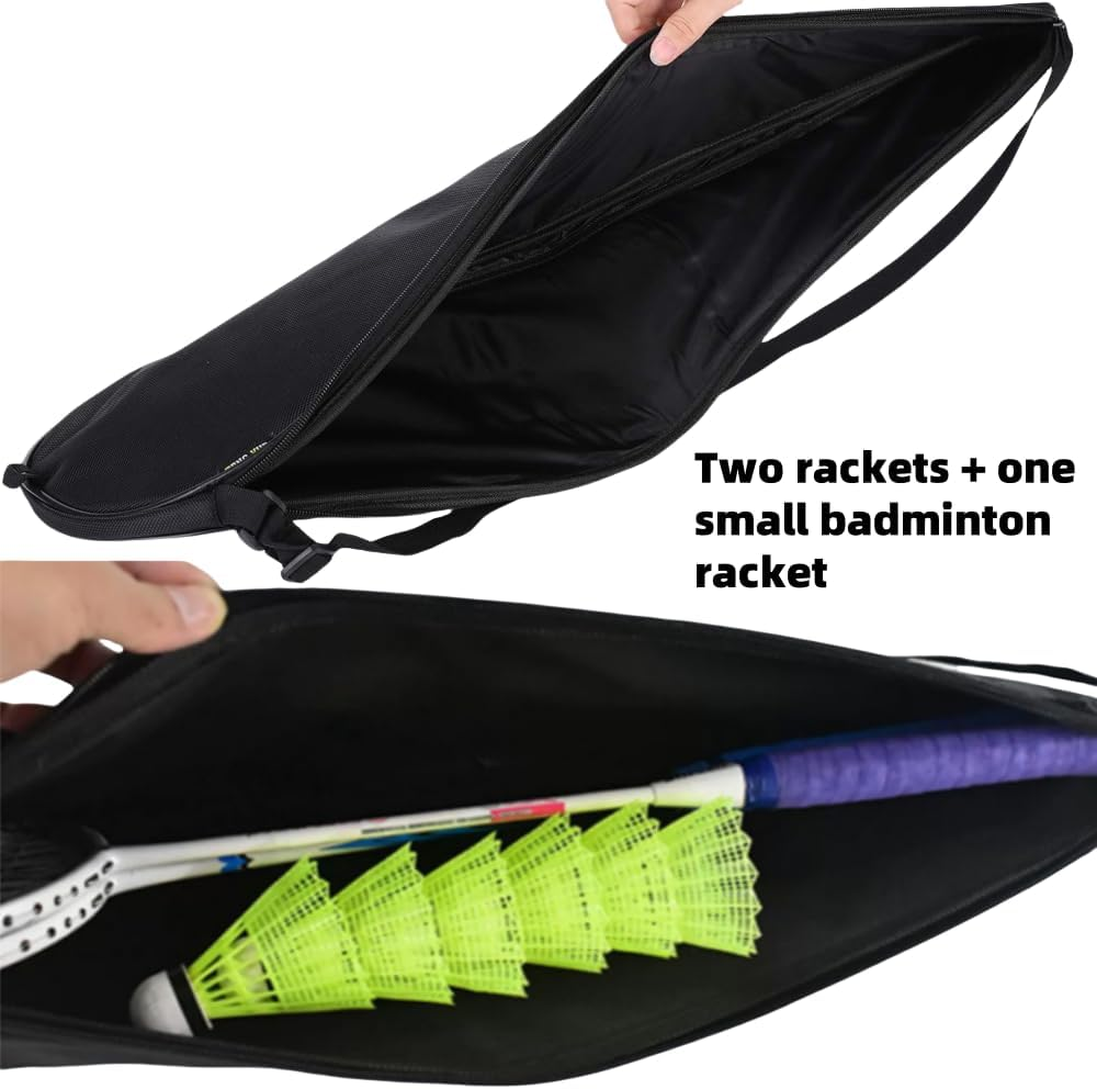 Jindizi Single Shoulder Badminton Racket Bag Portable Accessory Pouch for Outdoor Sports Lightweight Reusable Storage for Badminton Gear and Easy Carrying image number 5