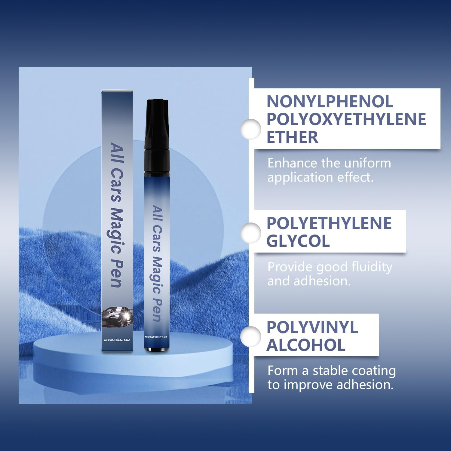 2Pcs All Cars Magic Pen, Car Scratch Repair Pen Set, Magic Car Paint Scratch Repair, Quick Fix for Scratches and Paint Damage, Easy to Use, Fits All Car Colors image number 2