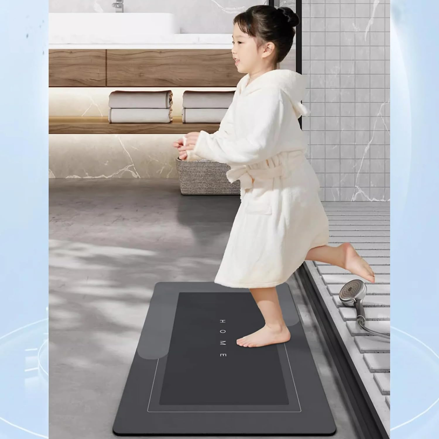 Salesbay Non-Slip Super Absorbent Floor Quick Drying Mat Soft Bath Rug Carpet image number 3