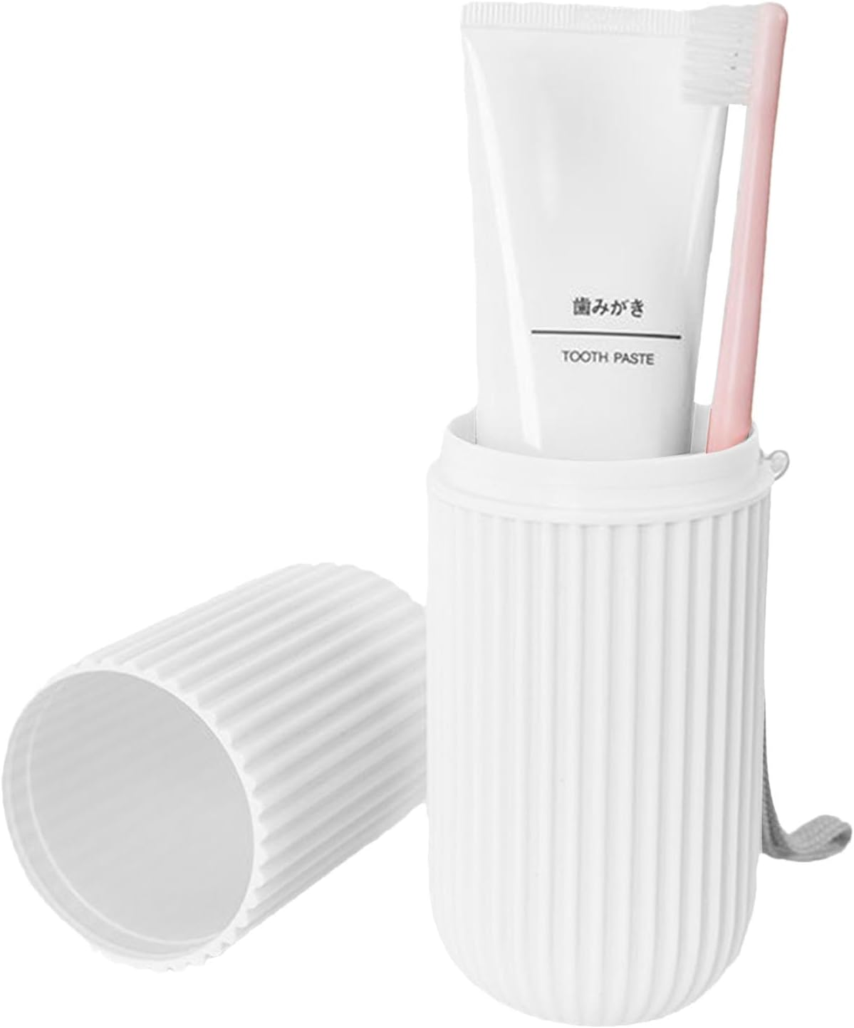 Toothbrush Case for Traveling | Dust-Proof Toothbrush Travel Containers - Multifunction Toothbrushes Toothpaste Set, Travel Toothbrush Cup Holder - Grey image number 3