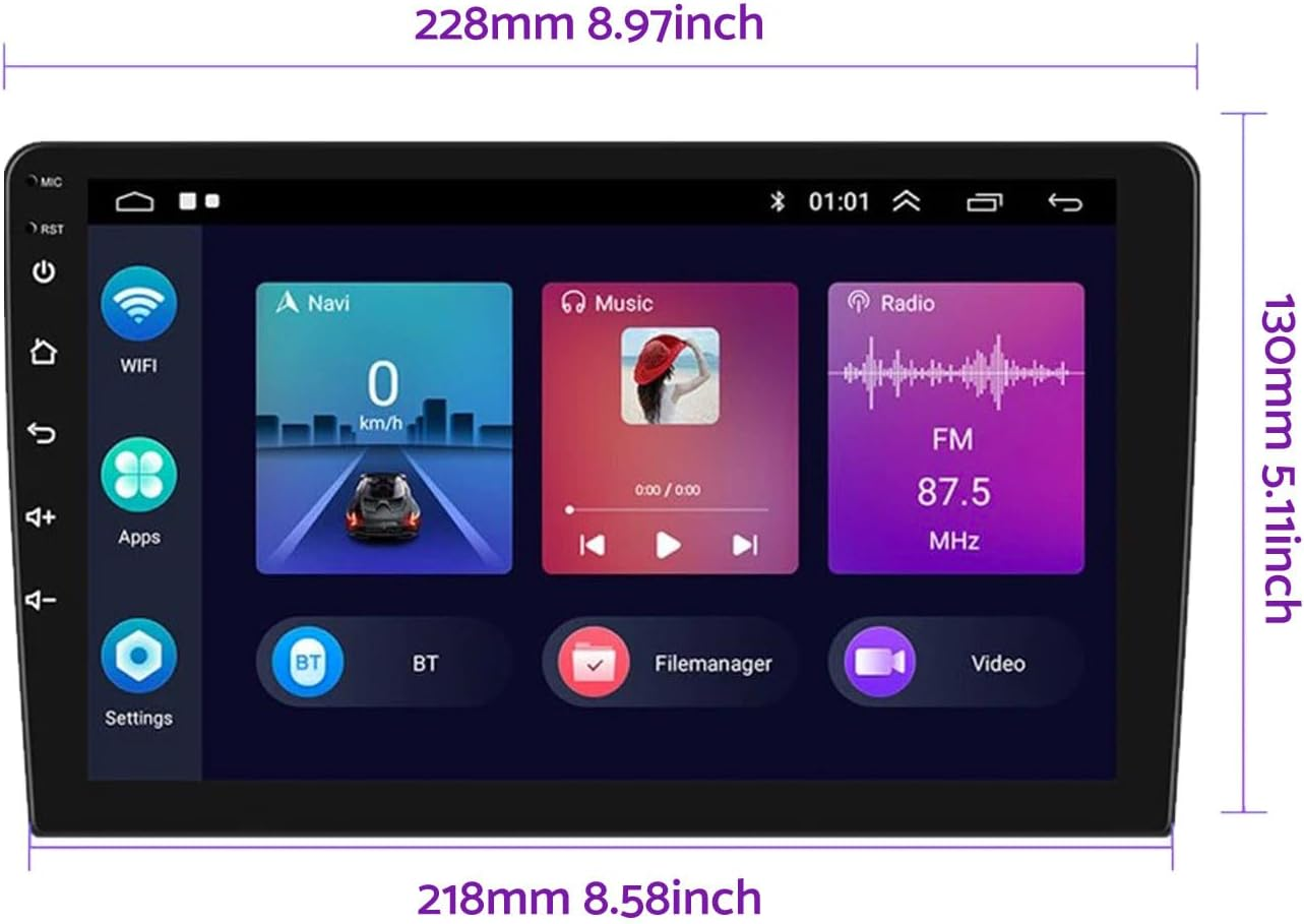 9'' Head Units Touchscreen GPS Carplay Suitable for Mitsubishi Outlander 2005-2011