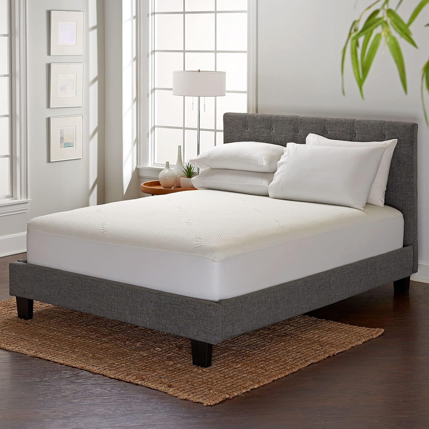 Double Tencel Eucalyptus Mattress Protector - Waterproof Breathable Cooling Cover Protects against Moisture, Spills, Stains - Noiseless, Machine Washable, Fits 40Cm Bed (Double) image number 3