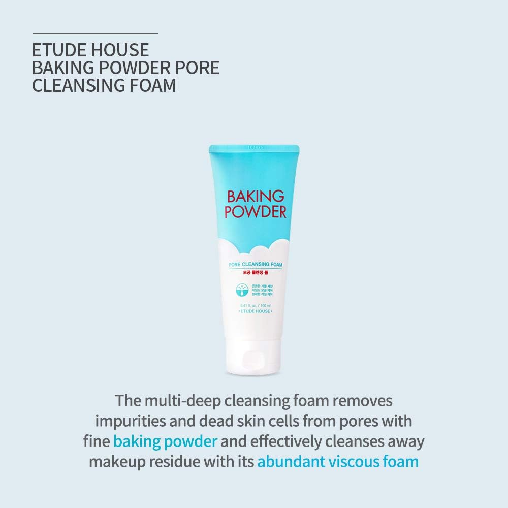 Etude House Baking Powder Pore Cleansing Foam Upgrade Ver 160Ml image number 1