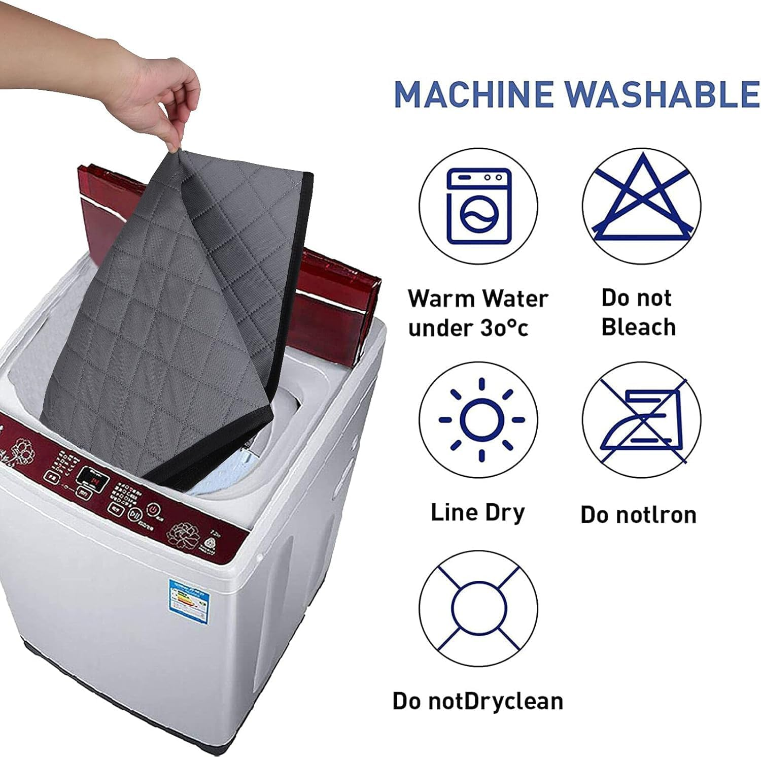 Cozioz Washable Waterproof Guinea Pig Cage Mat &ndash; Absorbent Cover for Small Animals, Dwarf Rabbits (Pack of 2, 60X45Cm) image number 1