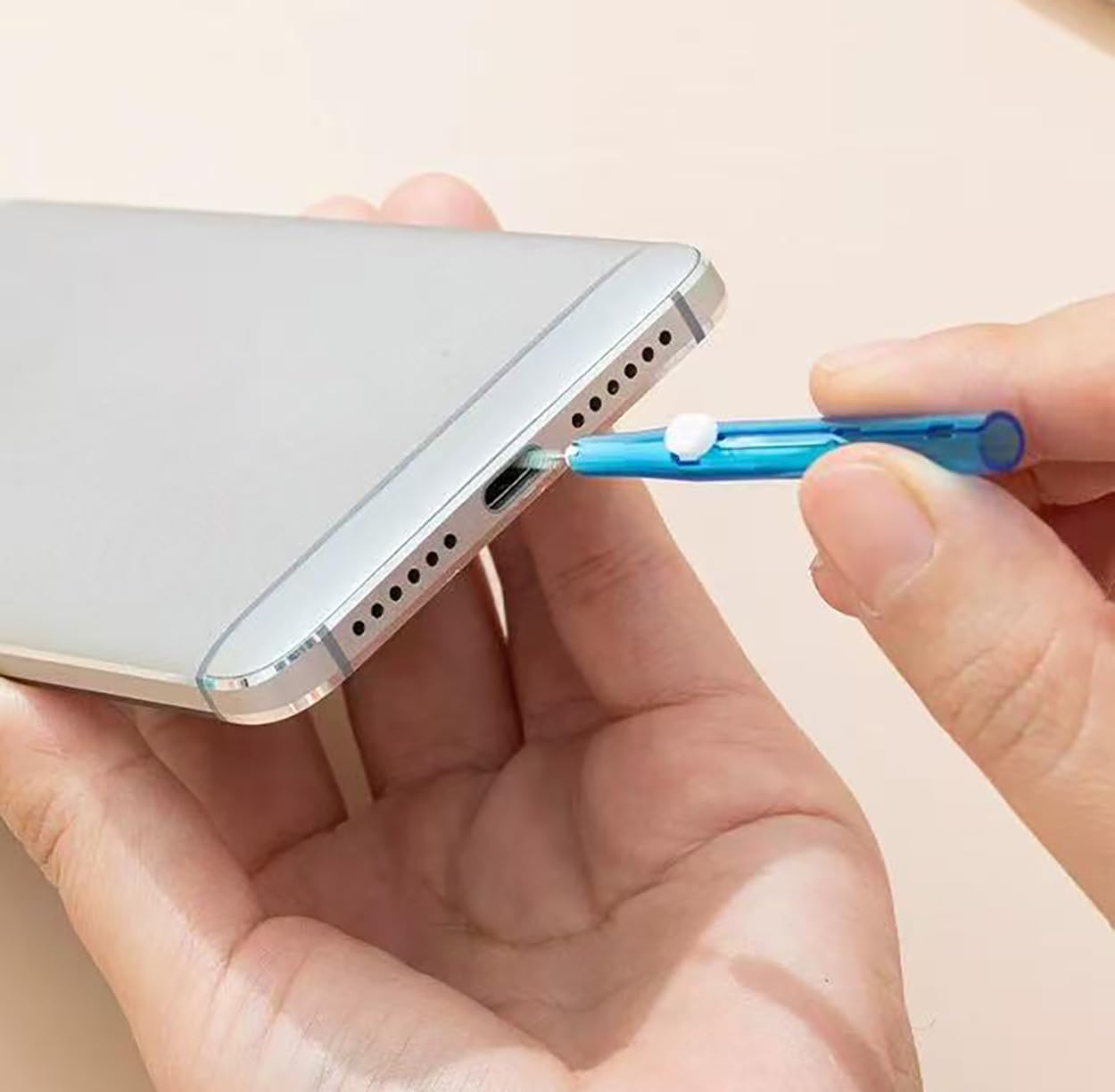 5Pcs Cell Phone Cleaning Kit Dual Side Multifunction Tools Anti-Clogging Nylon Brushes & Hook Cleaner for Iphone 17 Pro Max Charging Port, Phone Speaker Mini Cleaning Kits image number 1