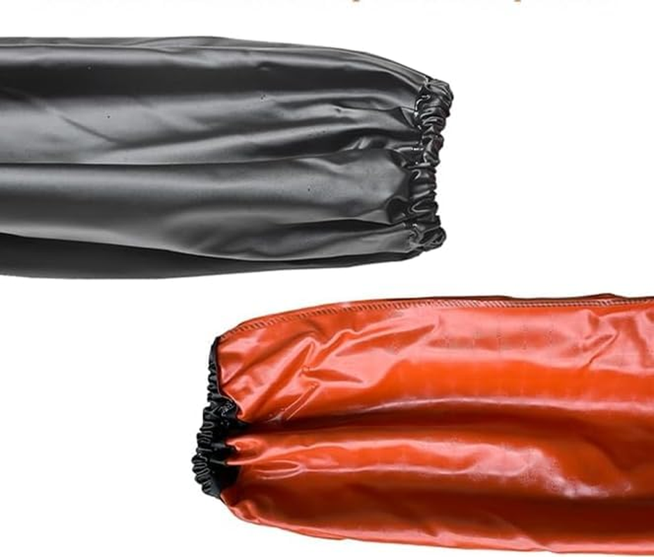 2 Pairs of PU Arm Cover Waterproof Sleeve Protector with Elastic Cuff - Oil Resistant, Acid Resistant image number 1