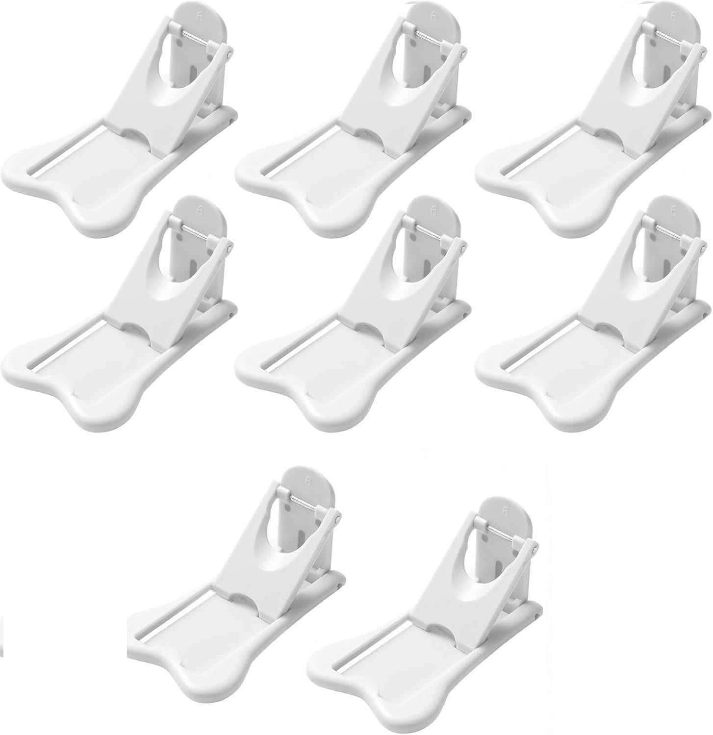 Equipped with a Safety Lock. Lt Is a Non-Perforated Sliding Door Lock Suitable for Glass Doors/Windows/Cabinets. the Strong Back Adhesive Prevents Children'S Cabinet Locks, Providing Home Safety Protection (8, Uniform Code) image number 5