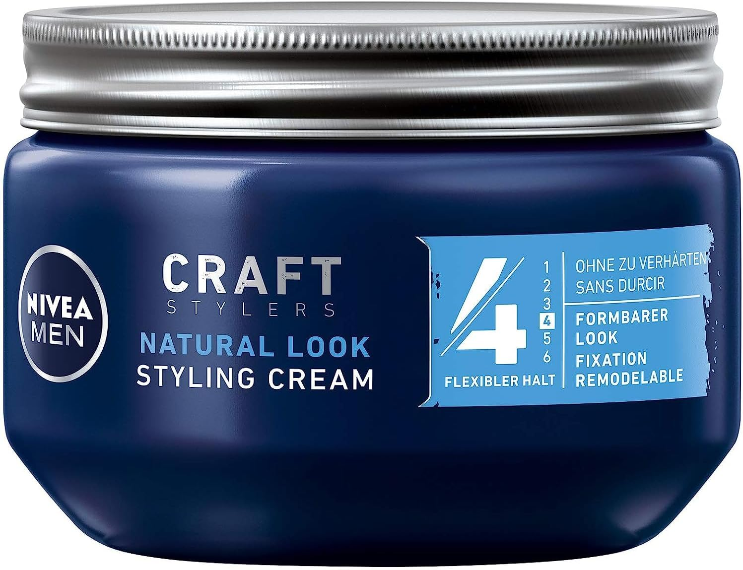 NIVEA MEN Styling Cream Pack of 1 (1 X 150 Ml), Hair Cream for Malleable Hold without Hardening, Flexible Hair Gel for a Natural Look image number 2