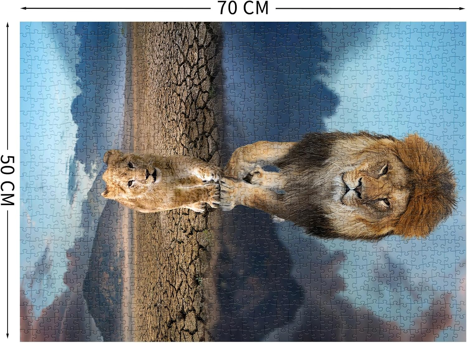 HUADADA Jigsaw Puzzles for Adults 1000 Pieces, Puzzles for Adults 1000 Piece, Challenging Game Toys, Impossible Puzzle, Family Decoration Puzzle - Magic Reflection image number 2